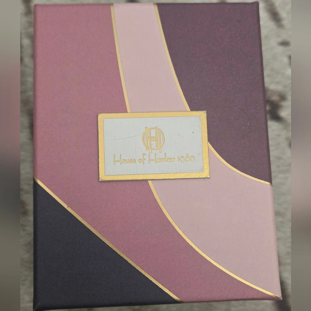 House of Harlow bow earrings NIB 14K Gold plated - Picture 4 of 6